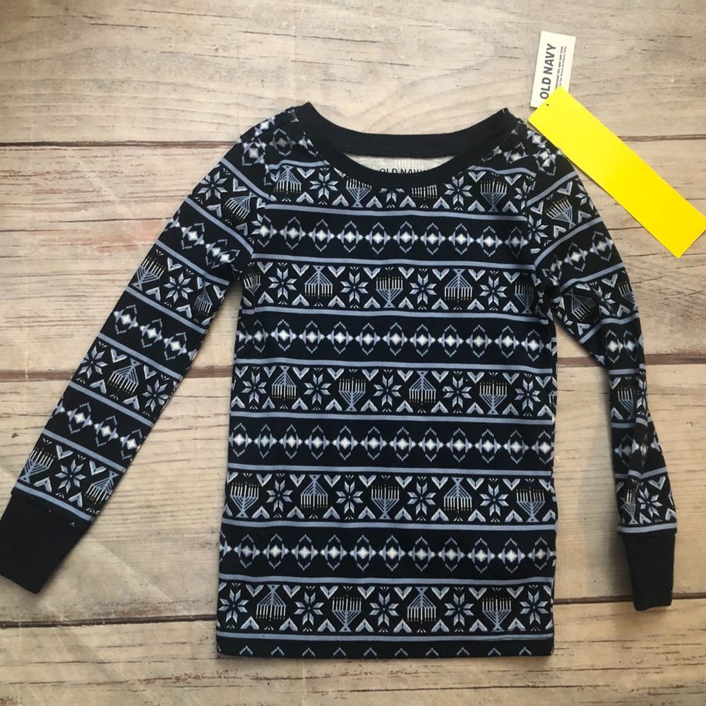 Hanukkah Unisex Snug Fit Long-Sleeved Shirt, Size 3T